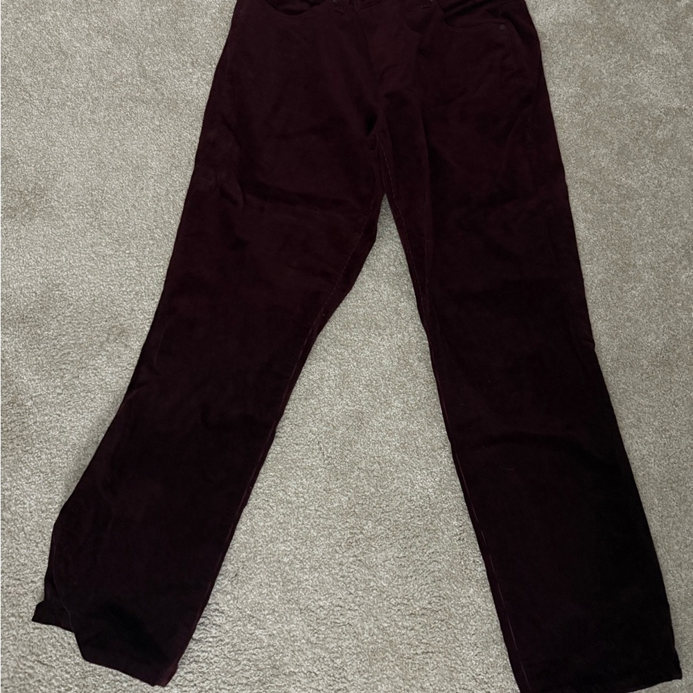 Talbots Men's Deep Burgundy Corduroy Pants